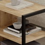 Hanah Home Echo - Conjunto de mesas auxiliares Roble zafiro